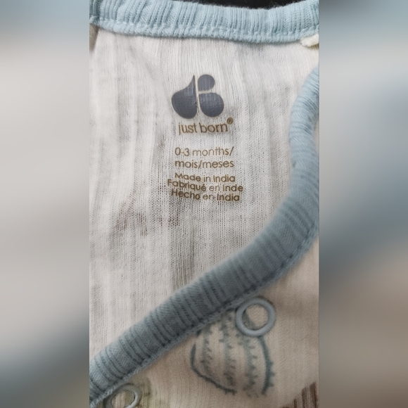 JUST BORN Desert Cactus Matching Long Sleeve Set. Size: 0-3 months - Picture 7 of 13